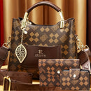 Women'S Handbag Set Monogram Handbag Three-Piece Handbag Set Australian Style - Khaki - Size 25-11-19