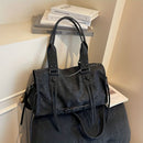 Women'S Travel Tote Bag Brown Travel Bag Stylish Travel Bag Durable Tote - Black - Size M