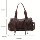 Women'S Travel Tote Bag Brown Travel Bag Stylish Travel Bag Durable Tote - Black - Size M
