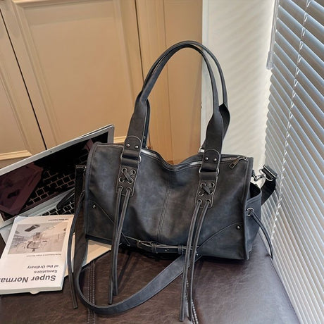 Women'S Travel Tote Bag Brown Travel Bag Stylish Travel Bag Durable Tote - Black - Size M