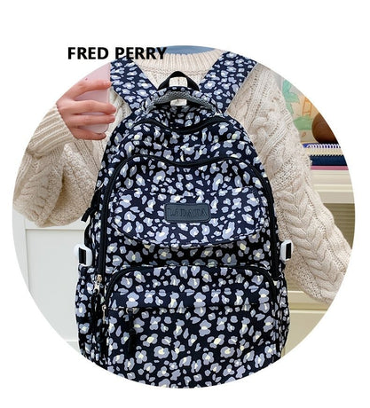 Ladata Backpack Stylish Ladies Backpack Middle School Backpack College Student - Black - Size 45-30-17