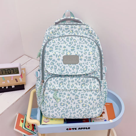 Ladata Backpack Stylish Ladies Backpack Middle School Backpack College Student - Blue - Size 45-30-17