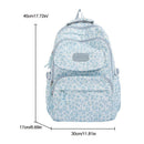 Ladata Backpack Stylish Ladies Backpack Middle School Backpack College Student - Green - Size 45-30-17