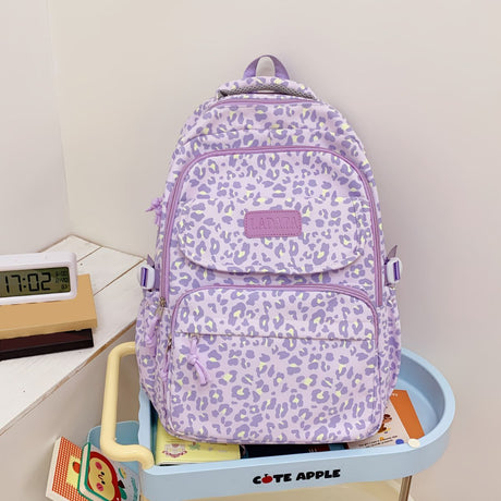 Ladata Backpack Stylish Ladies Backpack Middle School Backpack College Student - Pink - Size 45-30-17