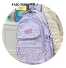 Ladata Backpack Stylish Ladies Backpack Middle School Backpack College Student - Pink - Size 45-30-17