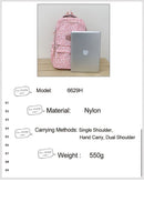 Ladata Backpack Stylish Ladies Backpack Middle School Backpack College Student - Pink - Size 45-30-17