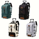 Travel Backpack With Wheels Convertible Backpack Rolling Backpack Australia - Lake blue - Size Routine