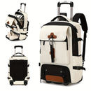 Travel Backpack With Wheels Convertible Backpack Rolling Backpack Australia - Lake blue - Size Routine