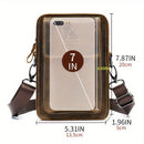 brown Brown Black Leather Cross Body Bag Genuine Leather Bag Travel Bag Daily Use Bag Stylish Bag