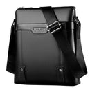 Black Men'S Crossbody Bag Leather Crossbody Bag Travel Bag Everyday Carry Bag