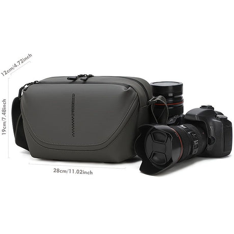 Gray Black Travel Crossbody Bag Camera Bag Photography Bag Travel Accessories High-Quality