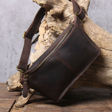 dark coffee color Black Top-Grain Leather Cross-Body Bag Leather Crossbody Bag Australian Leather Bag