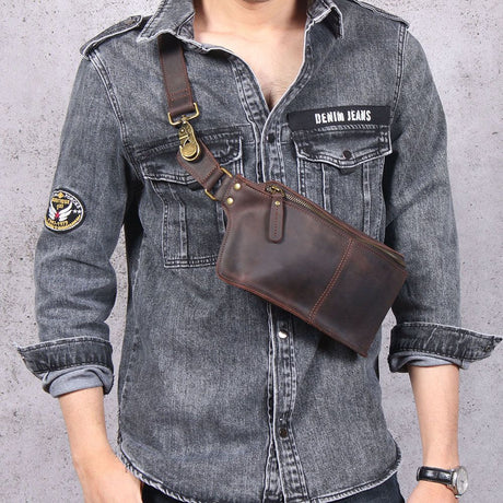 dark coffee color Black Top-Grain Leather Cross-Body Bag Leather Crossbody Bag Australian Leather Bag