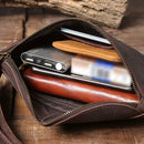 dark coffee color Black Top-Grain Leather Cross-Body Bag Leather Crossbody Bag Australian Leather Bag