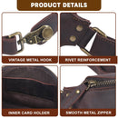 dark coffee color Black Top-Grain Leather Cross-Body Bag Leather Crossbody Bag Australian Leather Bag