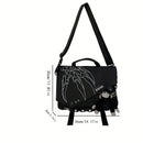 Black Trendy Cross-Body Backpack High-Quality Backpack Travel Backpack Daily Use