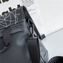 Black Trendy Cross-Body Backpack High-Quality Backpack Travel Backpack Daily Use