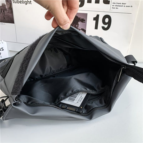 Black Trendy Cross-Body Backpack High-Quality Backpack Travel Backpack Daily Use