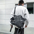 Black Trendy Cross-Body Backpack High-Quality Backpack Travel Backpack Daily Use