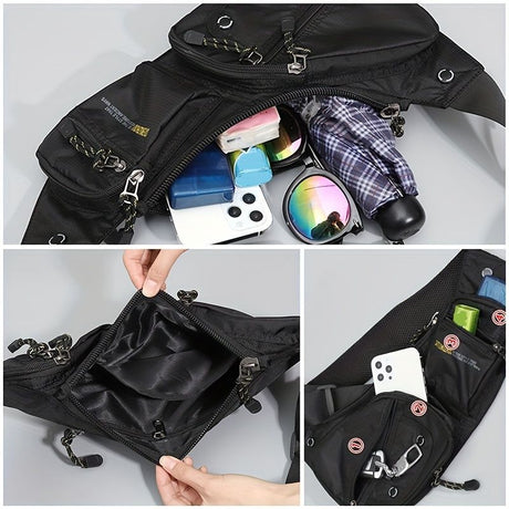 Black Cross-Body Sling Backpack Travel Backpack Grey Backpack Blue Backpack Black