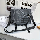 Gray Black Cross-Body Backpack Travel Backpack Fashionable Backpack High-Quality Backpack