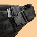 Black Brown Leather Fanny Pack Travel Fanny Pack Multi-Compartment Fanny Pack Adjustable