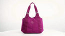 purplish red Brown Purple Travel Tote Bag Travel Accessories Spacious Tote Durable Bag Travel Bag