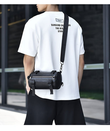 Black Brown Unisex Cross Body Bag Travel Bag Durable Bag Adjustable Strap Bag Multiple