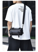 Black Brown Unisex Cross Body Bag Travel Bag Durable Bag Adjustable Strap Bag Multiple