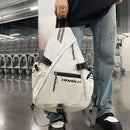 White Brown Sling Backpack Travel Backpack High-Quality Backpack Trendy Backpack Organized