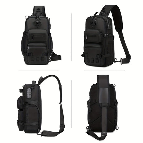 Black Burgundy Anti-Theft Backpack Waterproof Sling Bag Travel Backpack Australia Daypack For