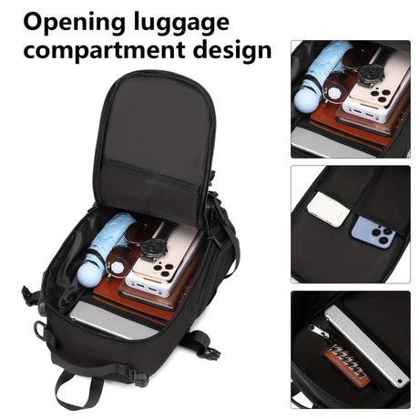 Black Burgundy Anti-Theft Backpack Waterproof Sling Bag Travel Backpack Australia Daypack For