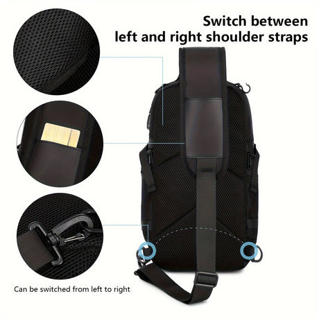 Black Burgundy Anti-Theft Backpack Waterproof Sling Bag Travel Backpack Australia Daypack For