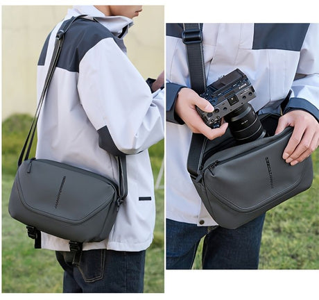 Black Gray Travel Cross-Body Bag High-Quality Cross-Body Bag Durable Travel Bag Organized