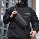 Black Gray Magnetic Closure Backpack Sling Bag Travel Backpack Daypack Crossbody Bag