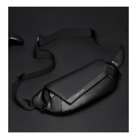 Black Gray Magnetic Closure Backpack Sling Bag Travel Backpack Daypack Crossbody Bag