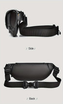 Black Gray Magnetic Closure Backpack Sling Bag Travel Backpack Daypack Crossbody Bag