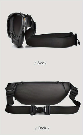 Black Gray Magnetic Closure Backpack Sling Bag Travel Backpack Daypack Crossbody Bag