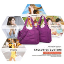 Burgundy purplish red Wine Red Travel Bag One-Shoulder Bag Large Capacity Bag Leisure Travel Bag
