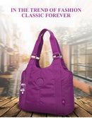 Burgundy purplish red Wine Red Travel Bag One-Shoulder Bag Large Capacity Bag Leisure Travel Bag