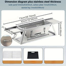 Silver Gray portable barbecue grill, outdoor grill, camping grill, lightweight grill, picnic grill, courtyard grill, Australian BBQ, even heat distribution grill