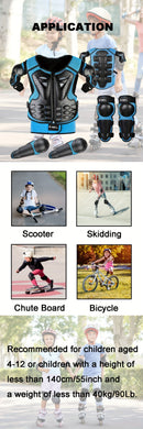 Kids Cycling Armor Cycling Protection Children'S Cycling Gear Chest Guard For - Black - Size L