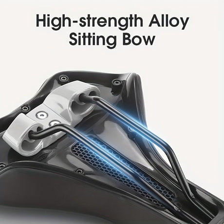 Mountain Bike Saddle Bike Parts Mountain Biking Ergonomic Bike Seat Durable - Black - Size L