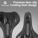 Mountain Bike Saddle Bike Parts Mountain Biking Ergonomic Bike Seat Durable - Black - Size L