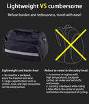 Bicycle Rear Rack Bag Expandable Bike Bag 27L Bike Storage Cycling Accessories - Black - Size L