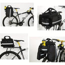 Bicycle Rear Rack Bag Expandable Bike Bag 27L Bike Storage Cycling Accessories - Blue - Size L
