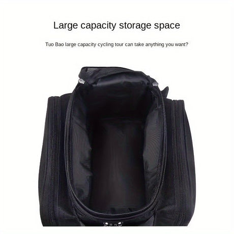 Bicycle Rear Rack Bag Expandable Bike Bag 27L Bike Storage Cycling Accessories - Red - Size L