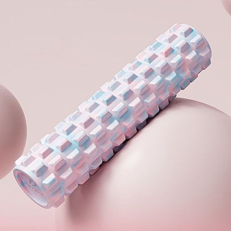 Pink foam roller, muscle recovery, fitness accessory, deep tissue massage, post-workout relief, textured foam roller, Australia