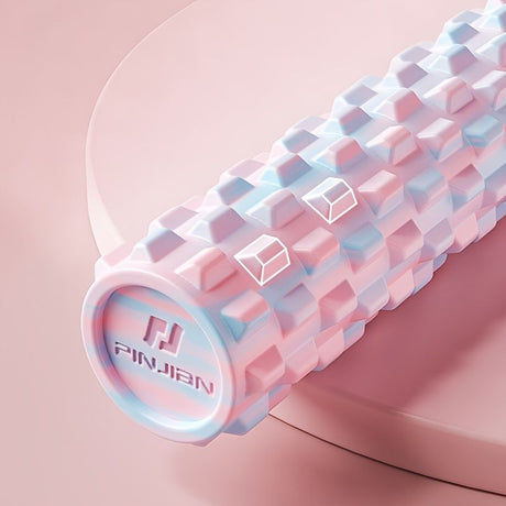 Pink foam roller, muscle recovery, fitness accessory, deep tissue massage, post-workout relief, textured foam roller, Australia
