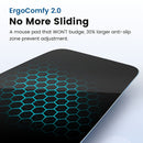 Blue Vaydeer Ergonomic Mouse Pad with Cushioned Wrist Rest and Smooth Tracking Surface